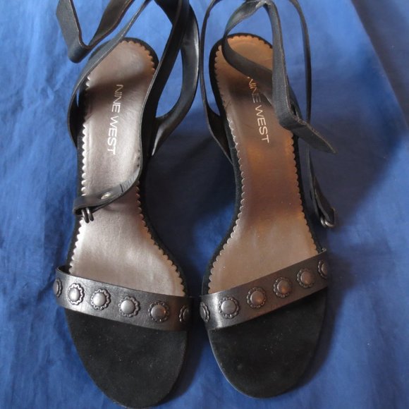 LOT OF 2 PAIRS---NINE WEST WEDGE SANDALS-NEW - Picture 4 of 12